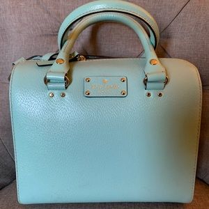 Kate Spade leather Crossbody in robins egg blue.